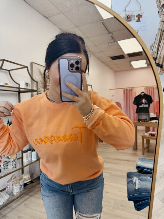 Puff Embroidered Tennessee Crewneck