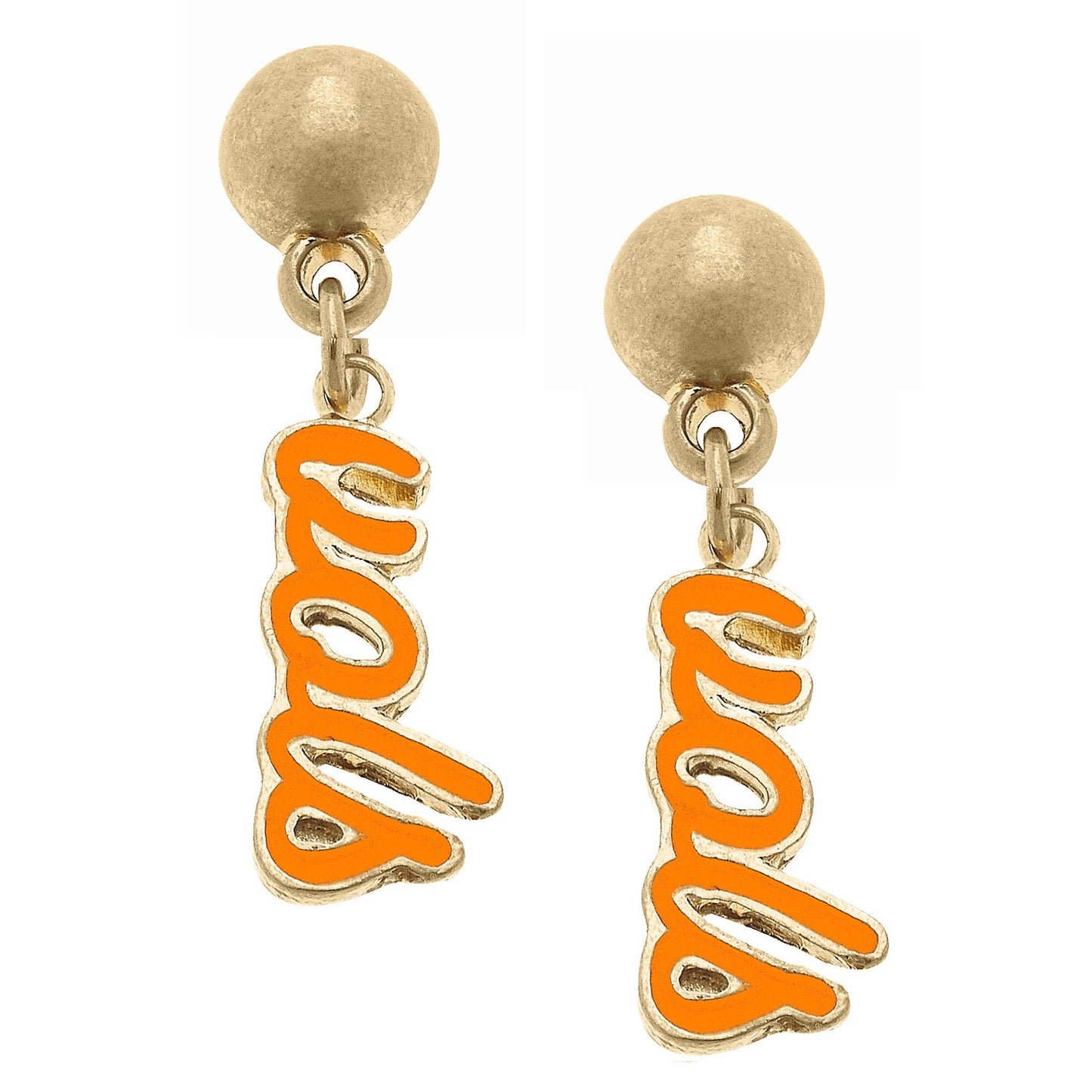 Vols Script Earrings