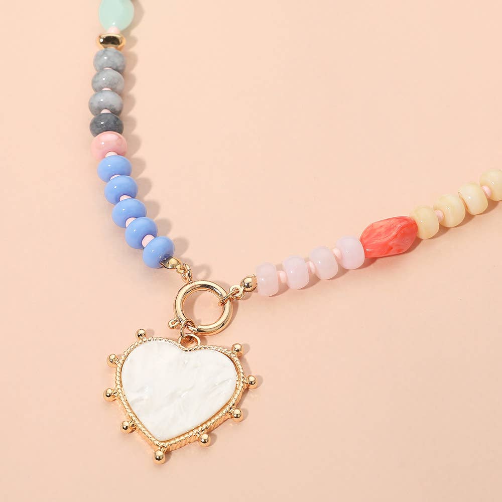 Mother of Pearl Beaded Necklace
