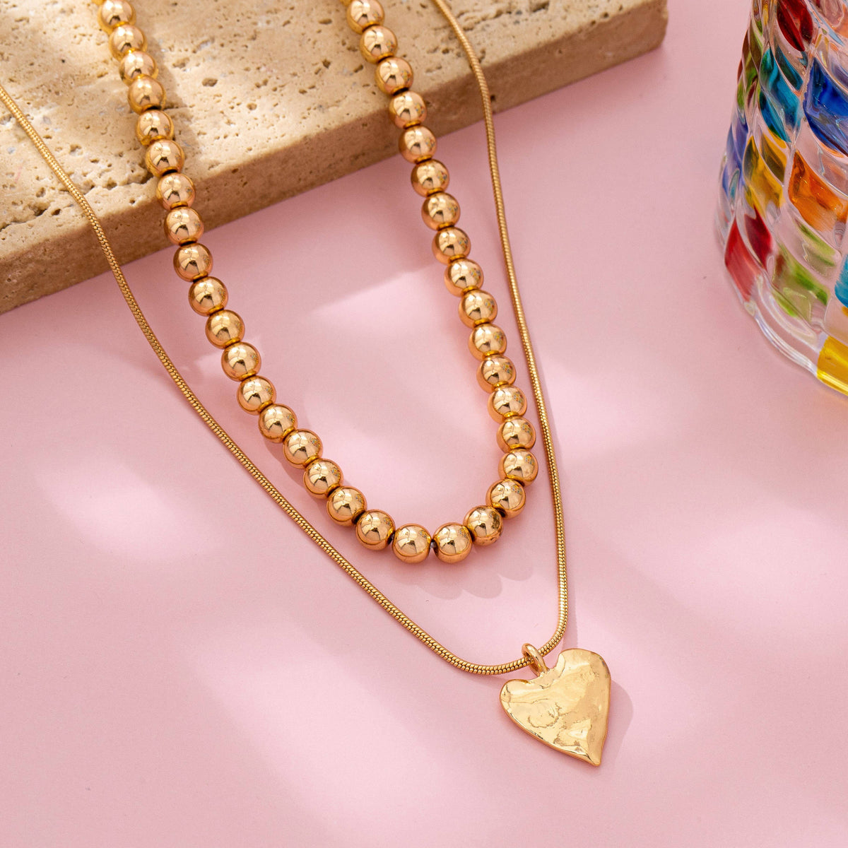 Layered Heart Necklace