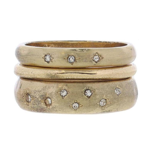 Set of 3, Matte Band, Shiny Band, Matte Band with Star Ring
