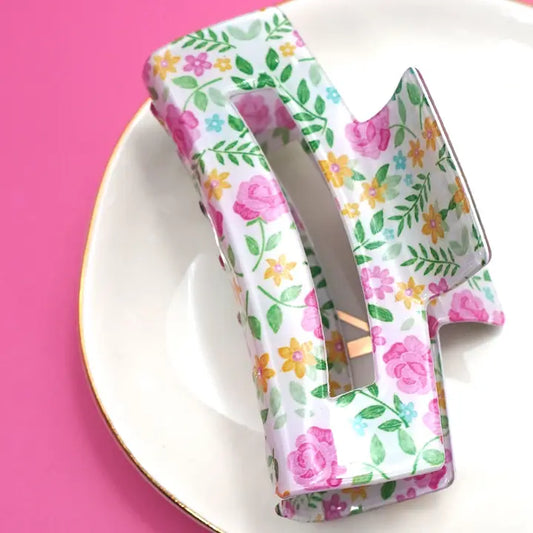 Floral Ditsy Cottagecore Hair Claw Clips