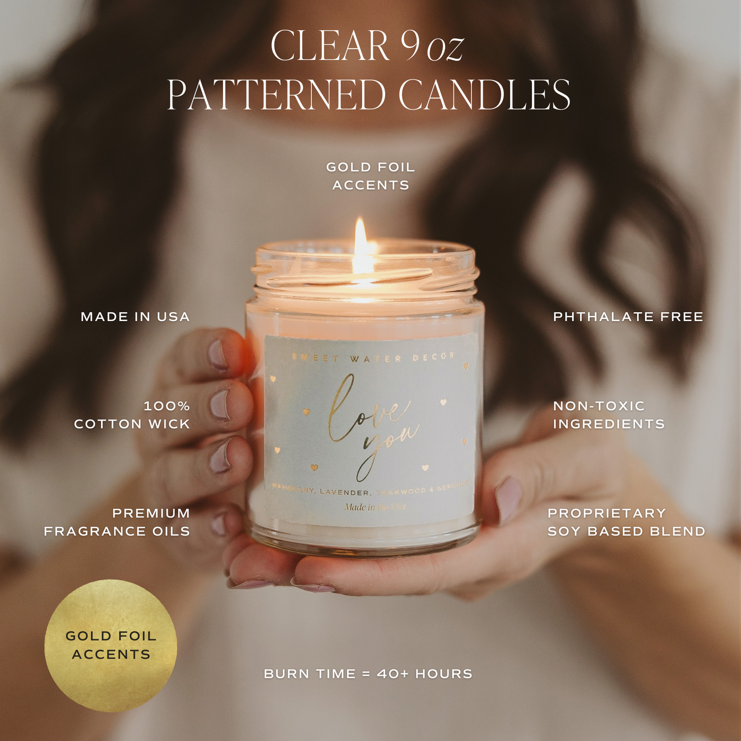 Floral Best Mom Ever 9 oz Soy Candle