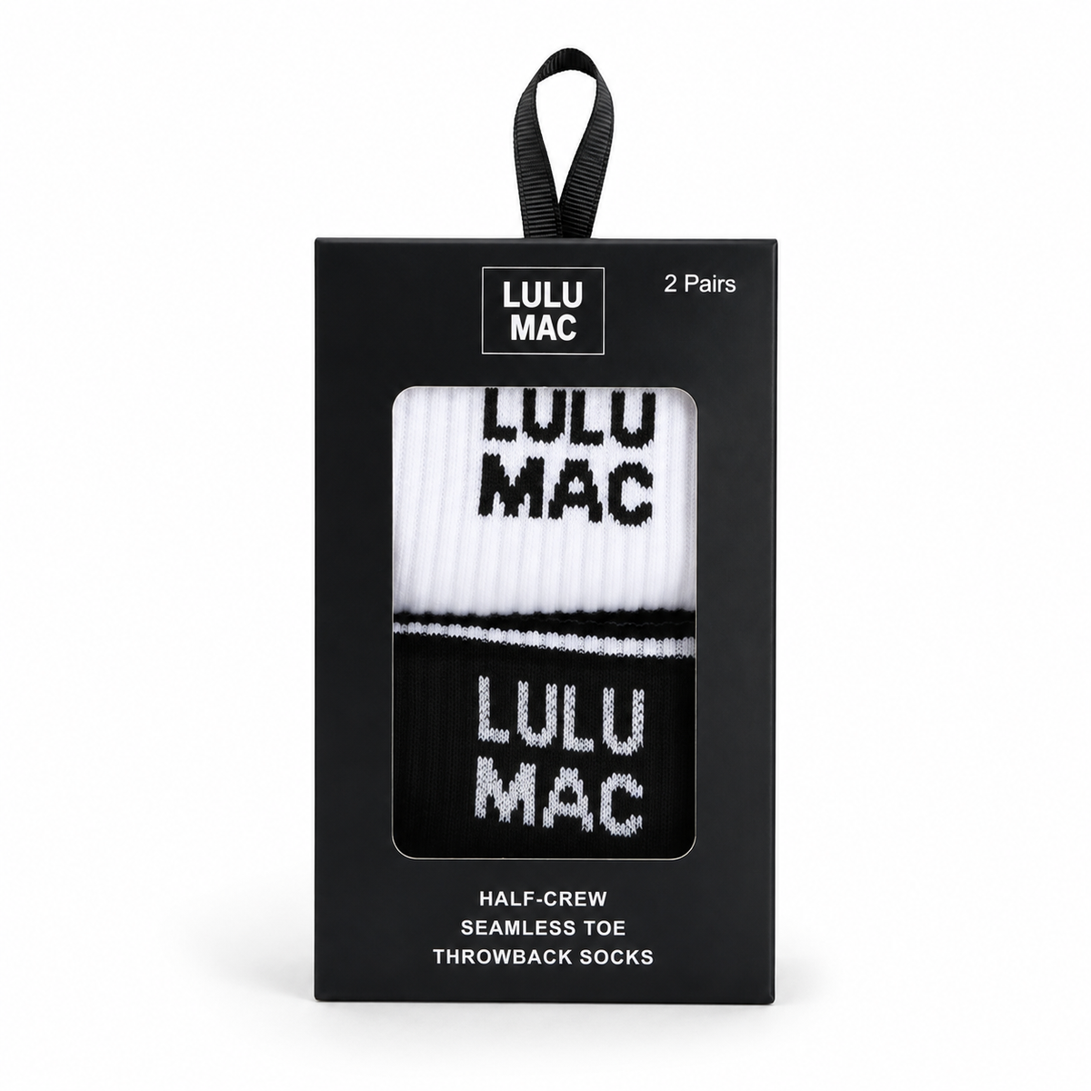 LULUMAC 2 pk socks - Black