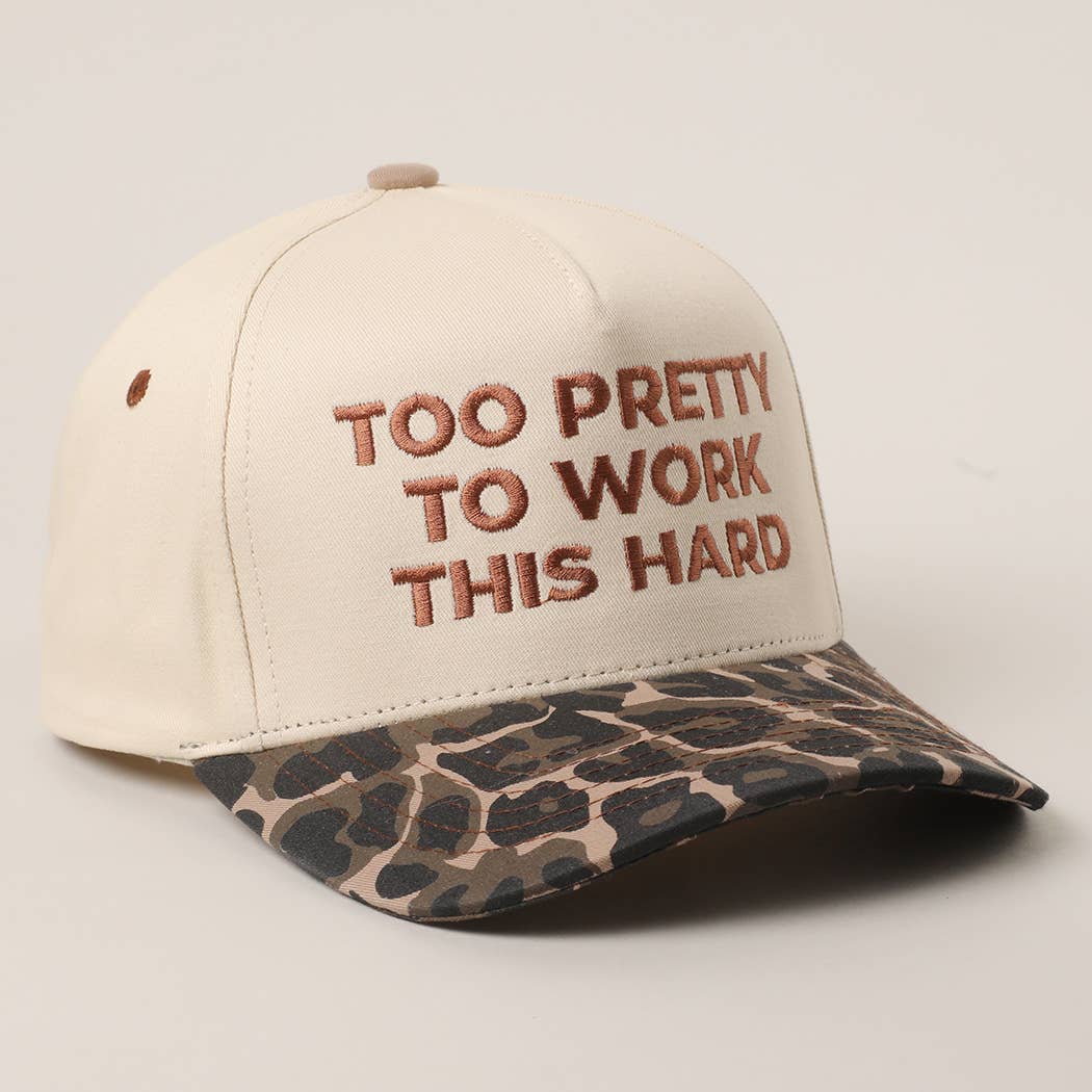 Too Pretty to Work This Hard Hat