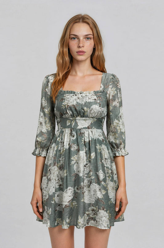 Sage Saga Mini Dress