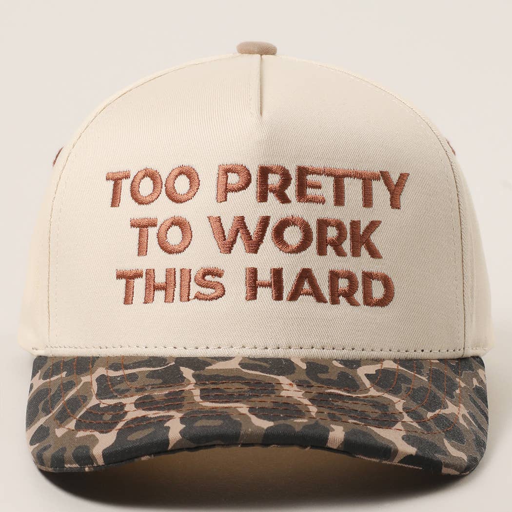 Too Pretty to Work This Hard Hat