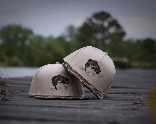 Largemouth Bass — Old School Camo Hat