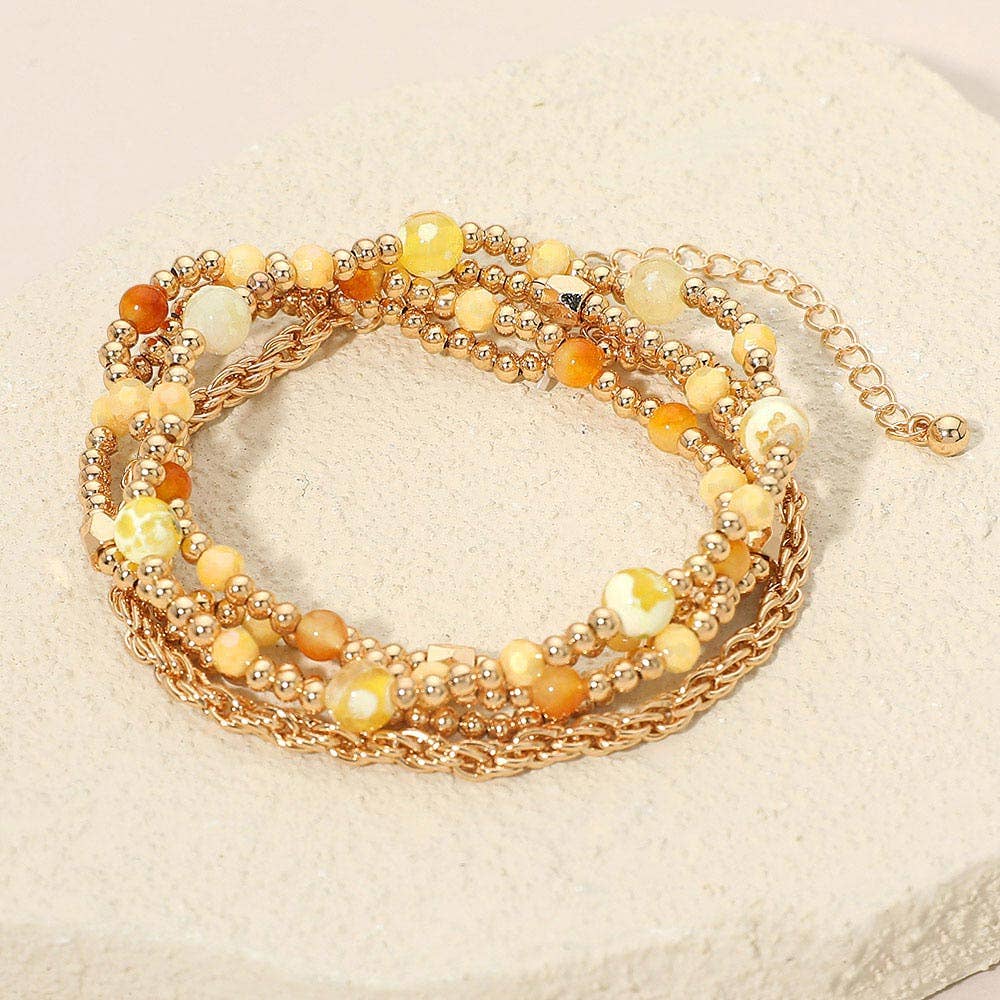 Earth tone Bracelet Stack