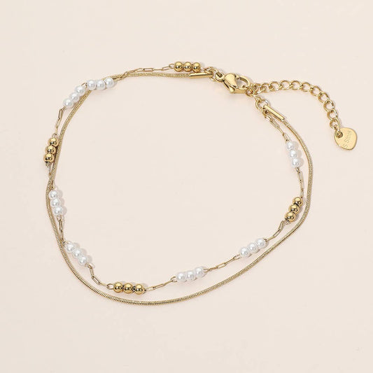 Stainless Steel Layered Anklet