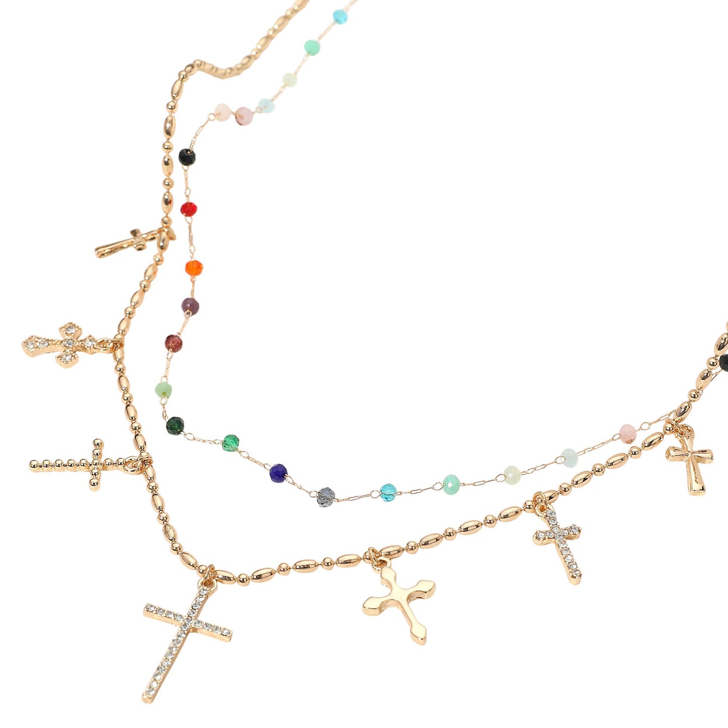 Layered Colorful Stacked Necklace