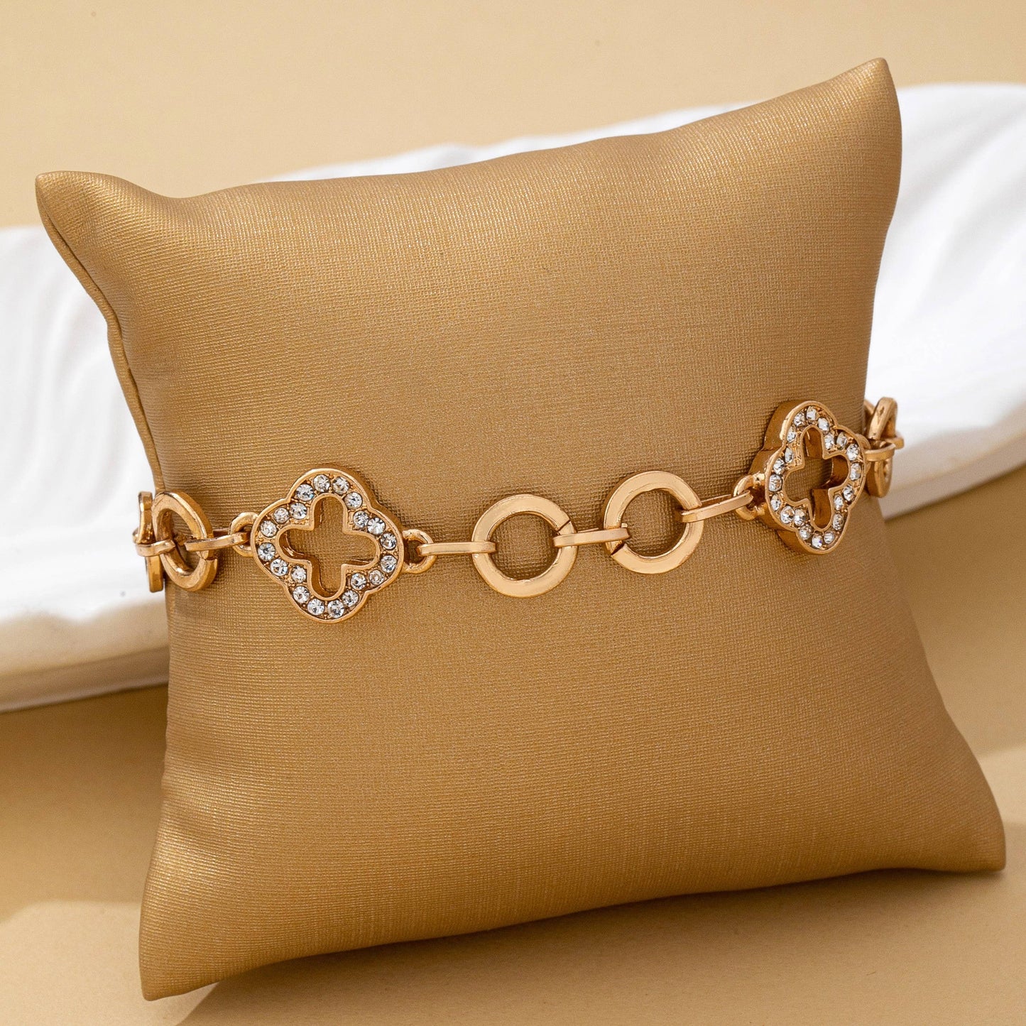 Crystal Clover Bracelet
