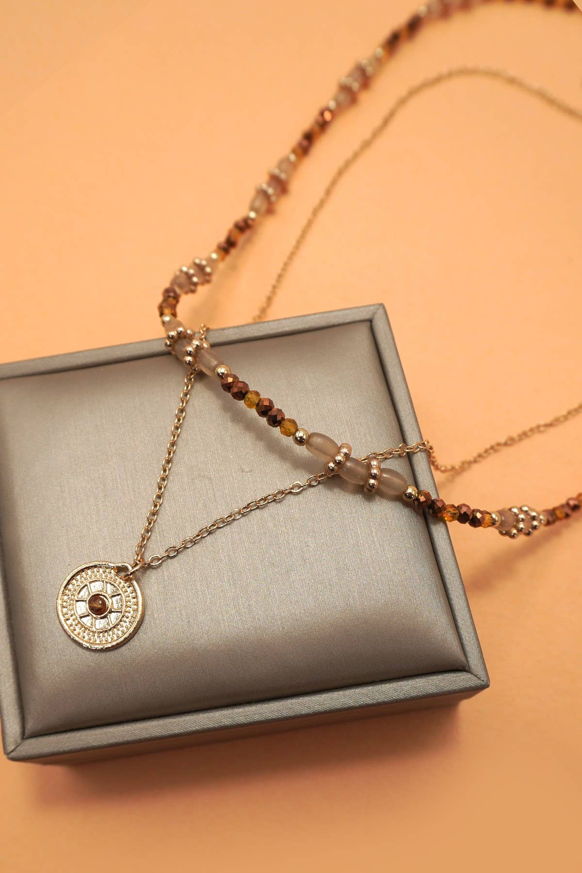 Coin Charm Necklace
