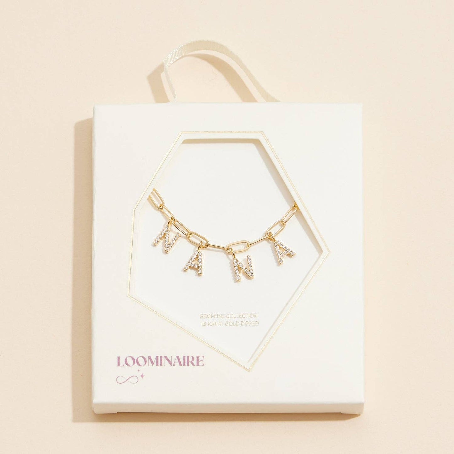 Sparkling "NANA" Gold Necklace