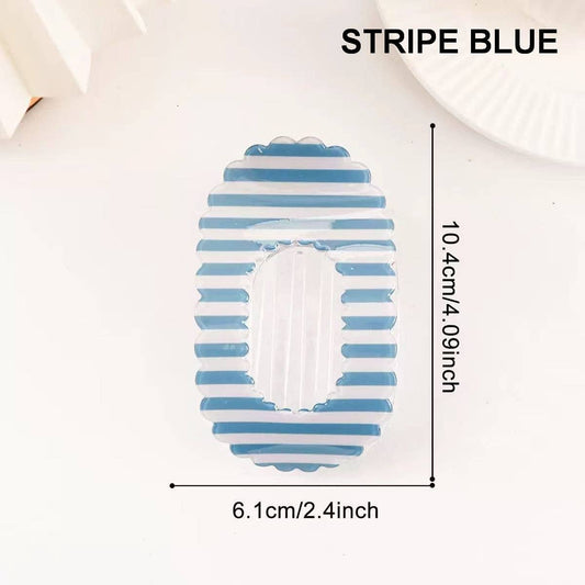 Striped Flat Claw Clip 2 colors