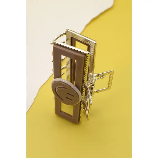 Cellulose Rectangle Smiley Hair Claw Clips