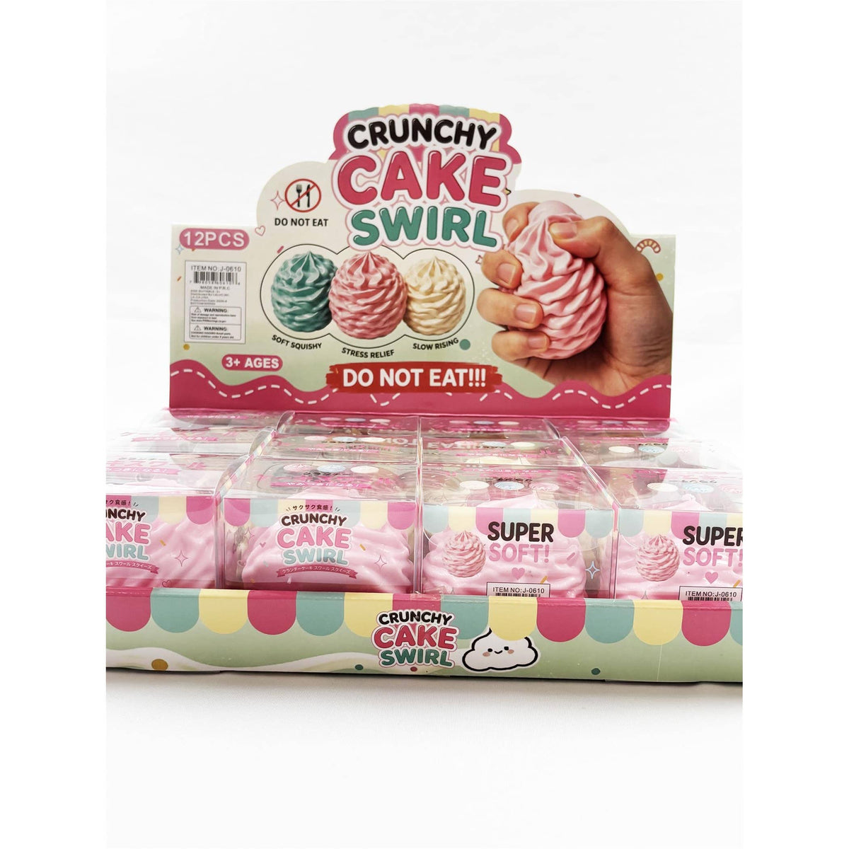 Scented Crunchy Cake Swirl Cream Squishy Toy