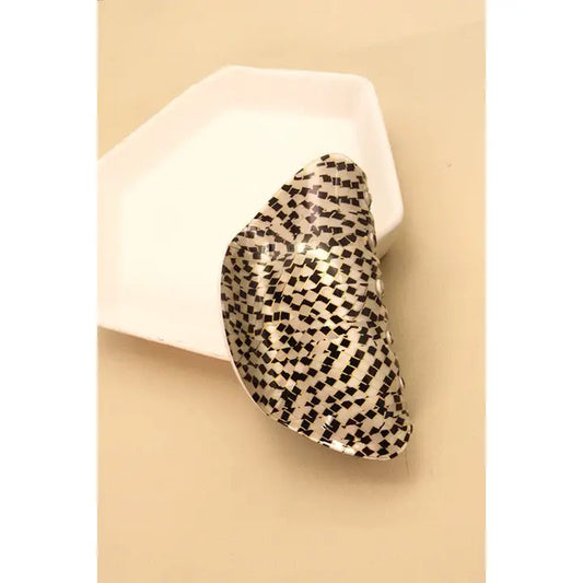 Shiny Oval Hair Claw Clips