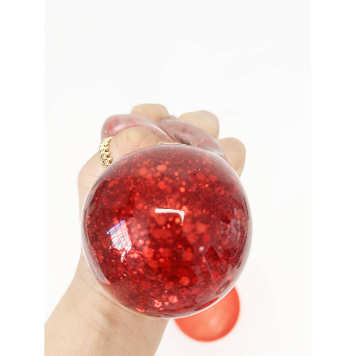 Christmas Dumpling Glitter Gel Squishy Toy