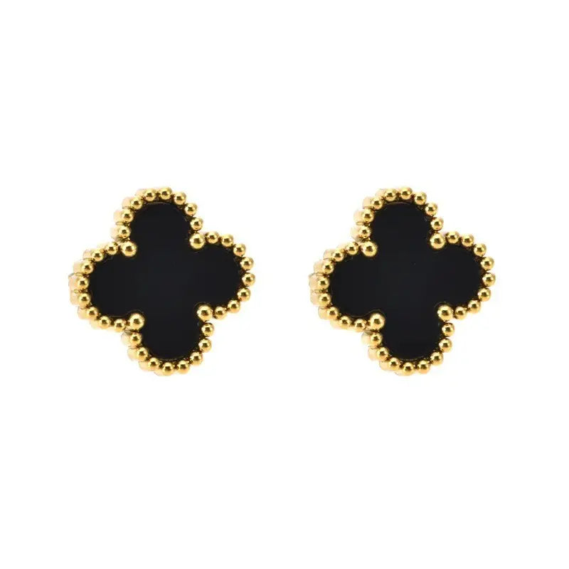 Vintage Clover Stud Earrings