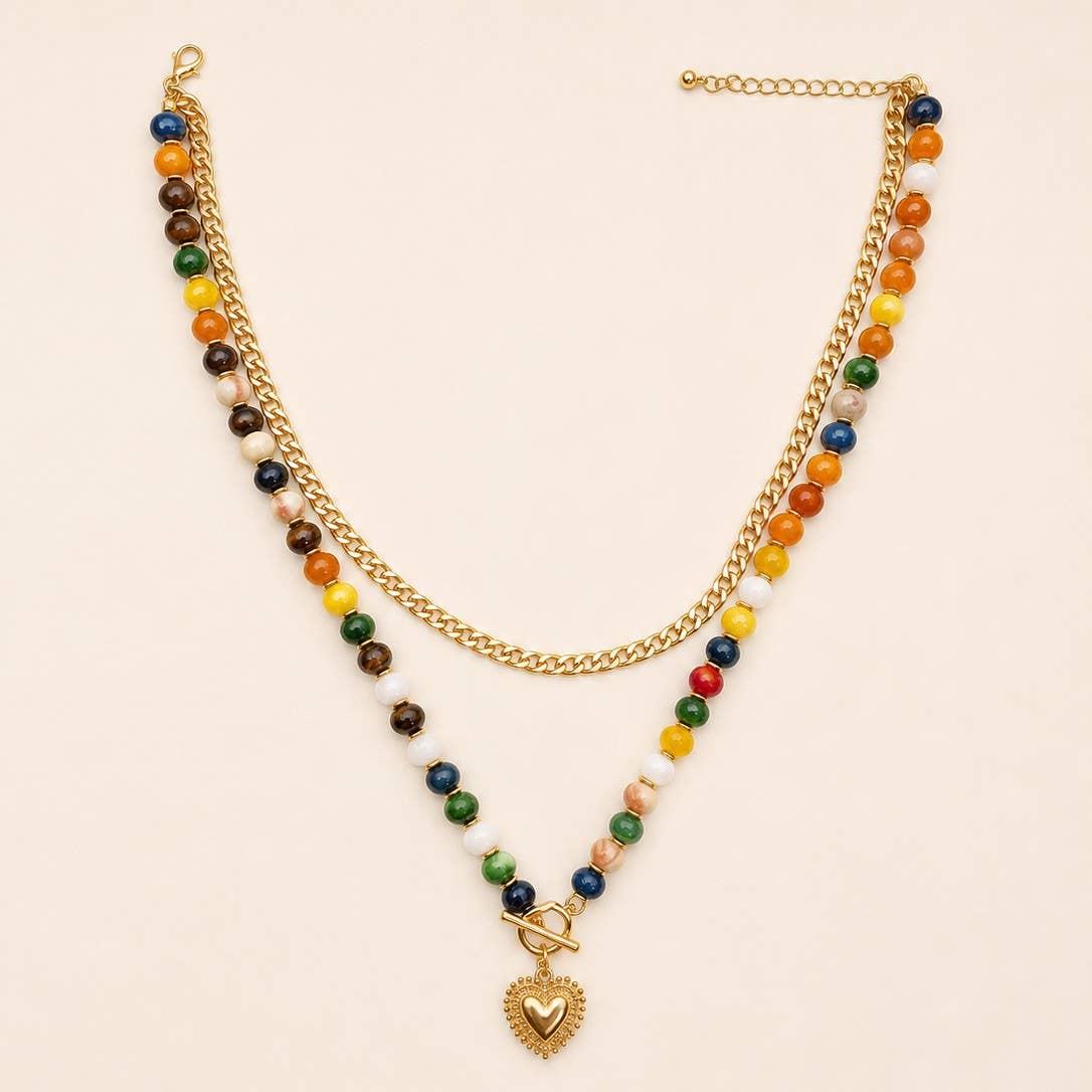 Multi Layer Beaded Necklace