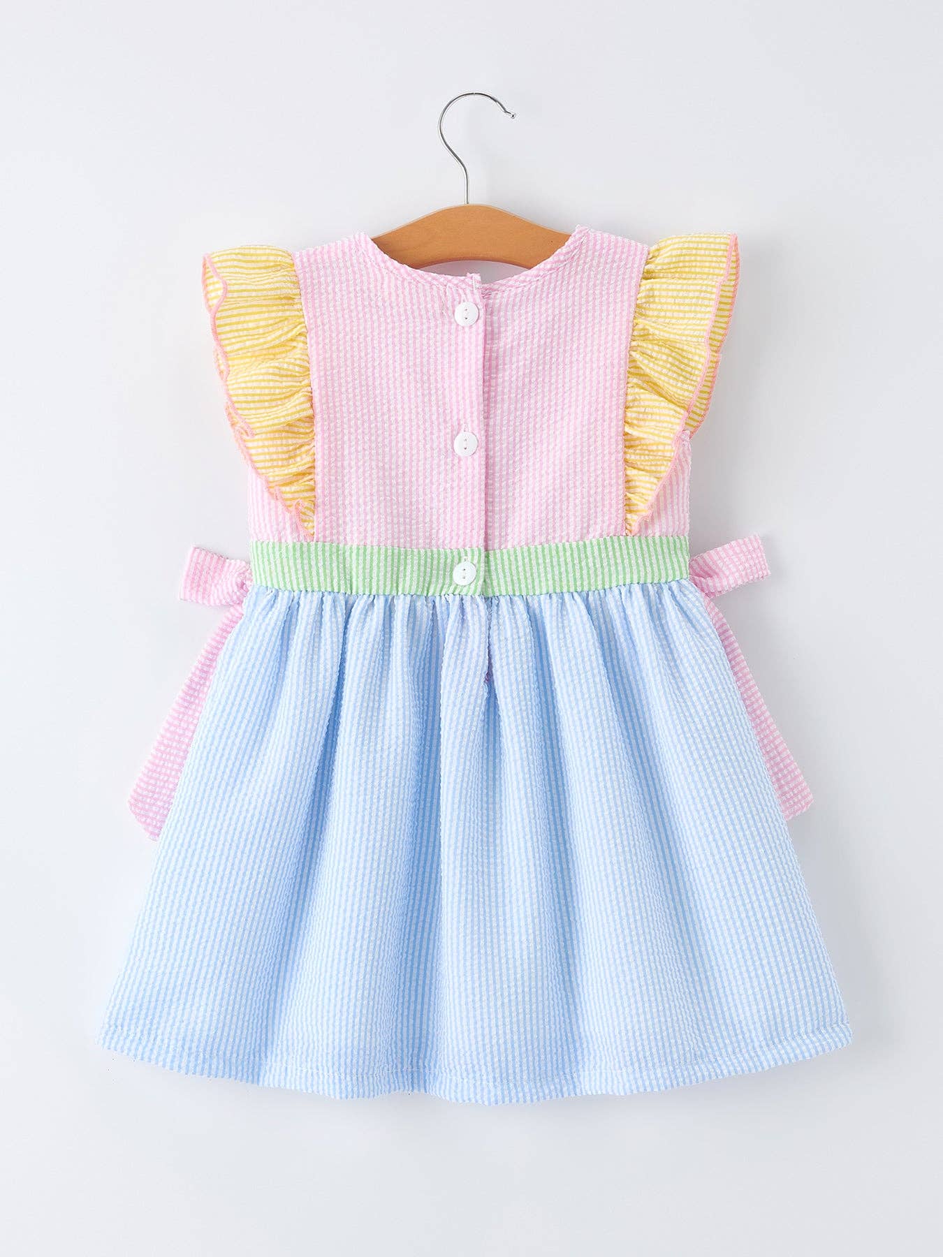 "Jesus Loves Me "Embroidered Girls Dress