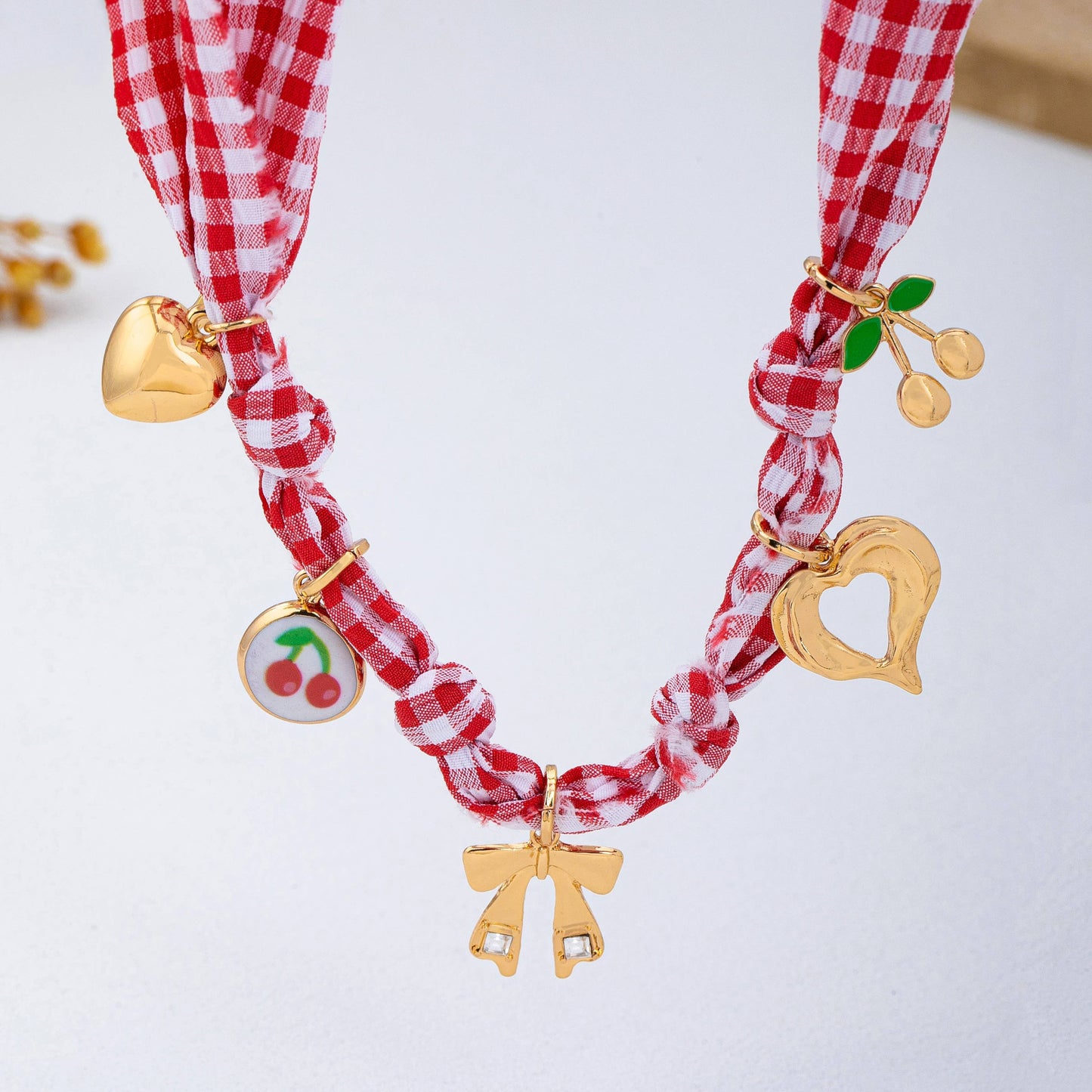 Patriotic Picnics Scarf Charm Necklace