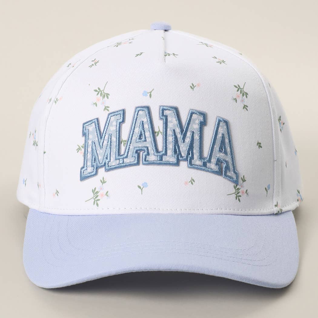 MAMA Patch Floral Trucker Hat