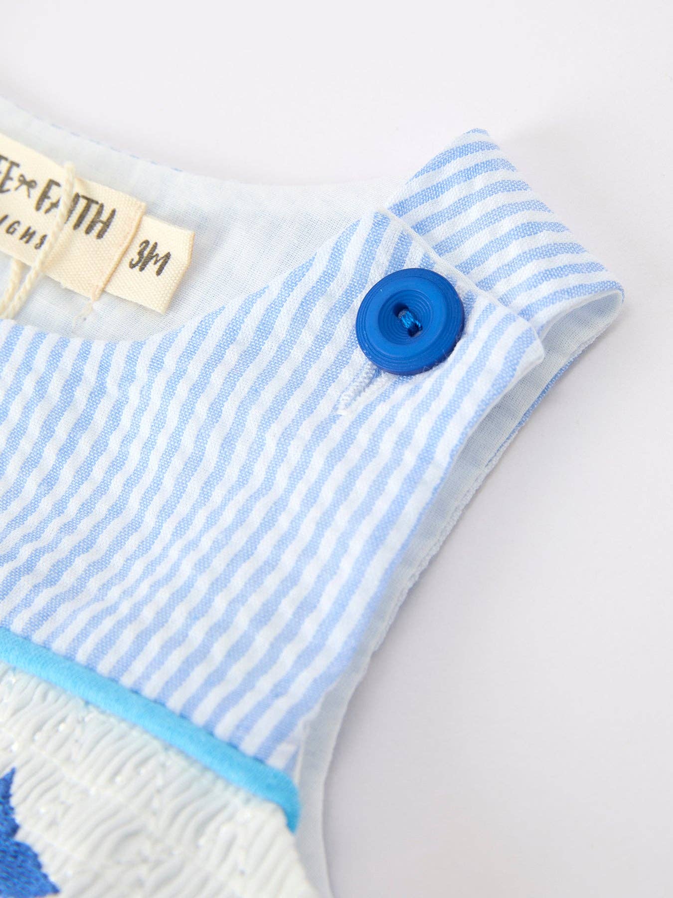 Summer Whale Baby Boys Stripe Romper