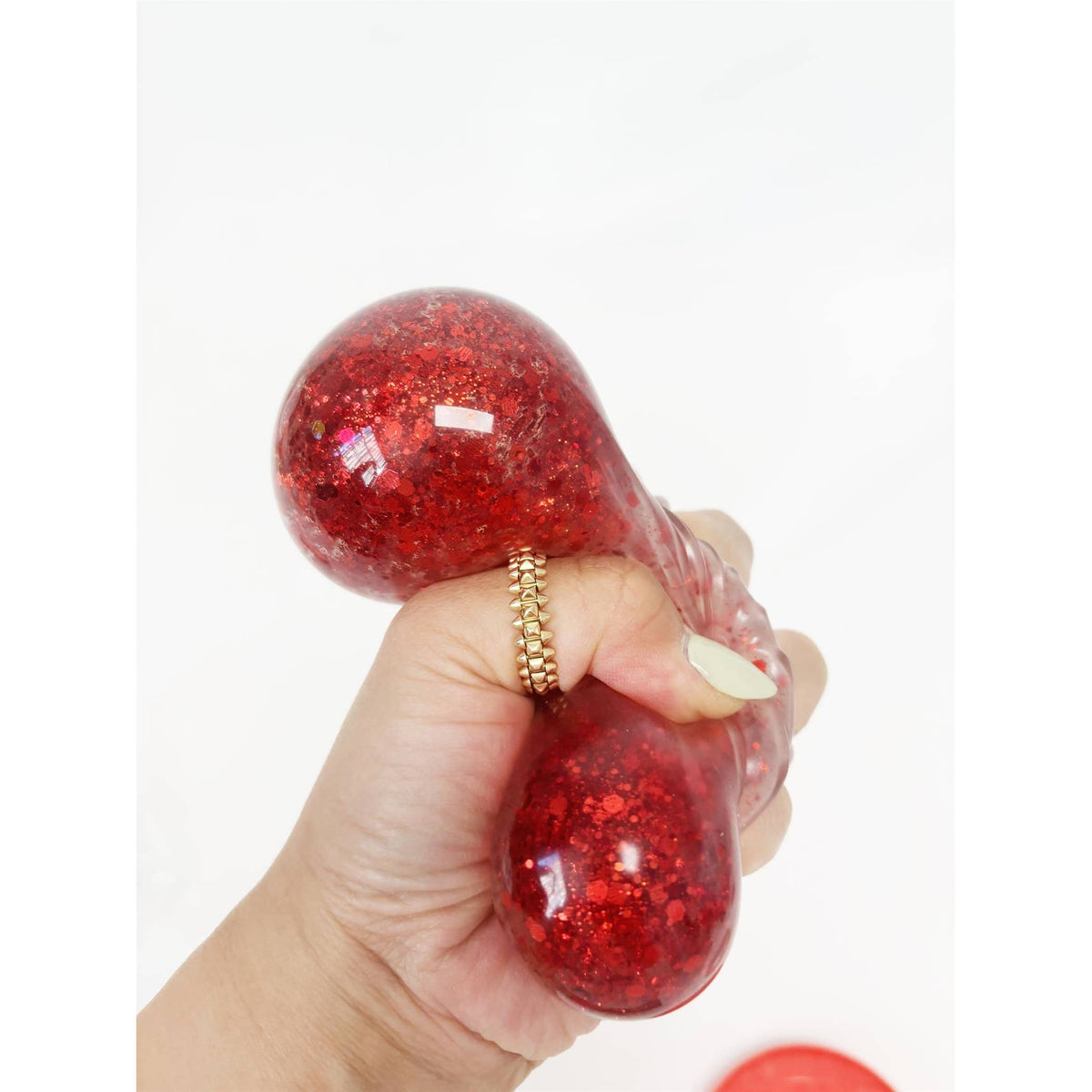 Christmas Dumpling Glitter Gel Squishy Toy