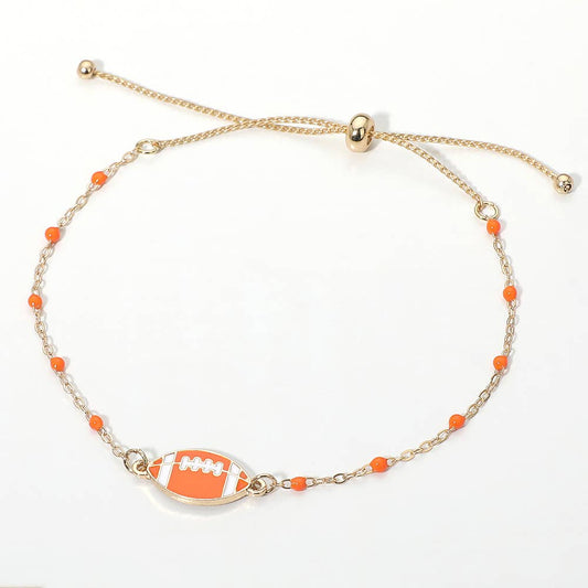Football Dainty Gameday Pull Tie Bracelet