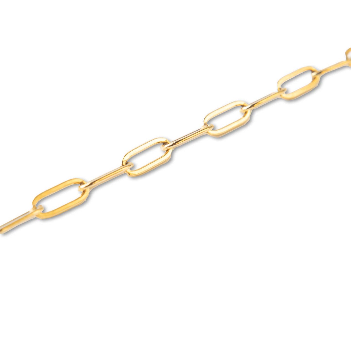 Tarnish Resistant Gold Plated Paperclip Chain Bracelet