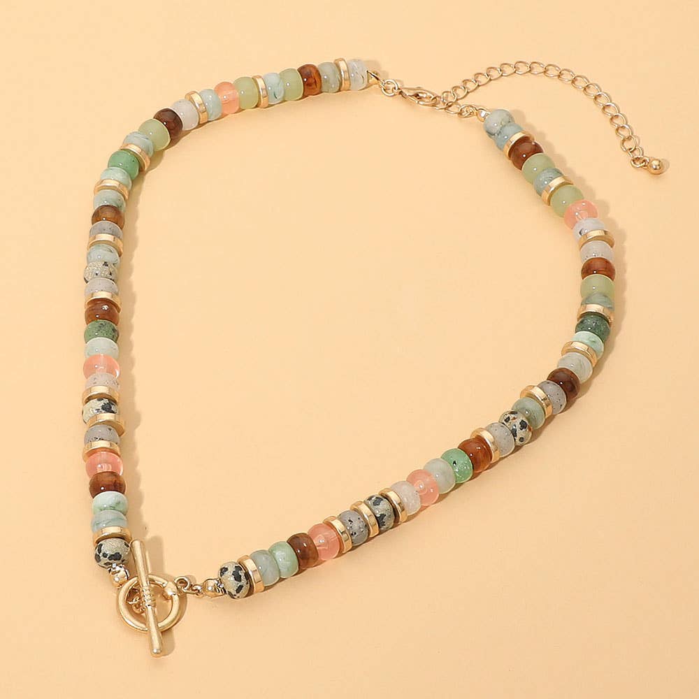 Toggle Vintage Bead Necklace