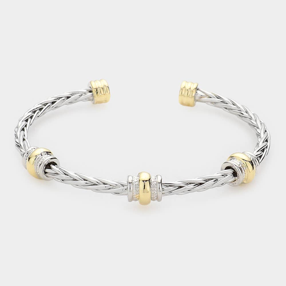 Mixed Metal Cuff Bracelet