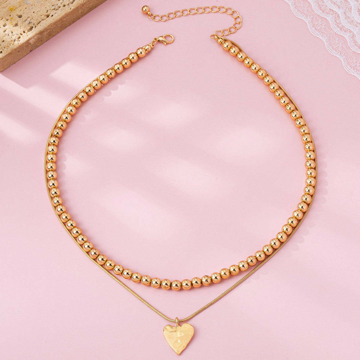 Layered Heart Necklace