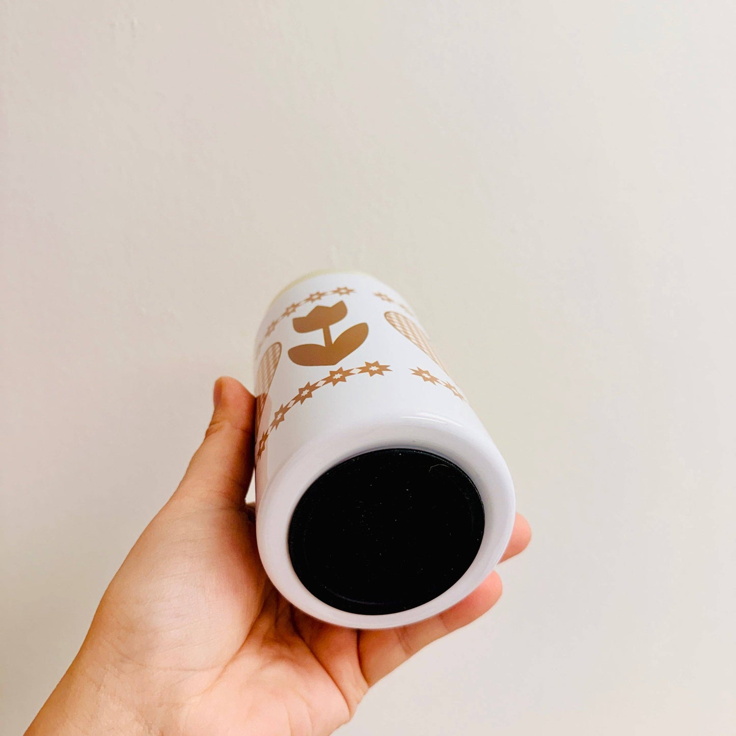 16 oz Stainless Steel Cup, 90's Country Hearts and Tulips Pattern