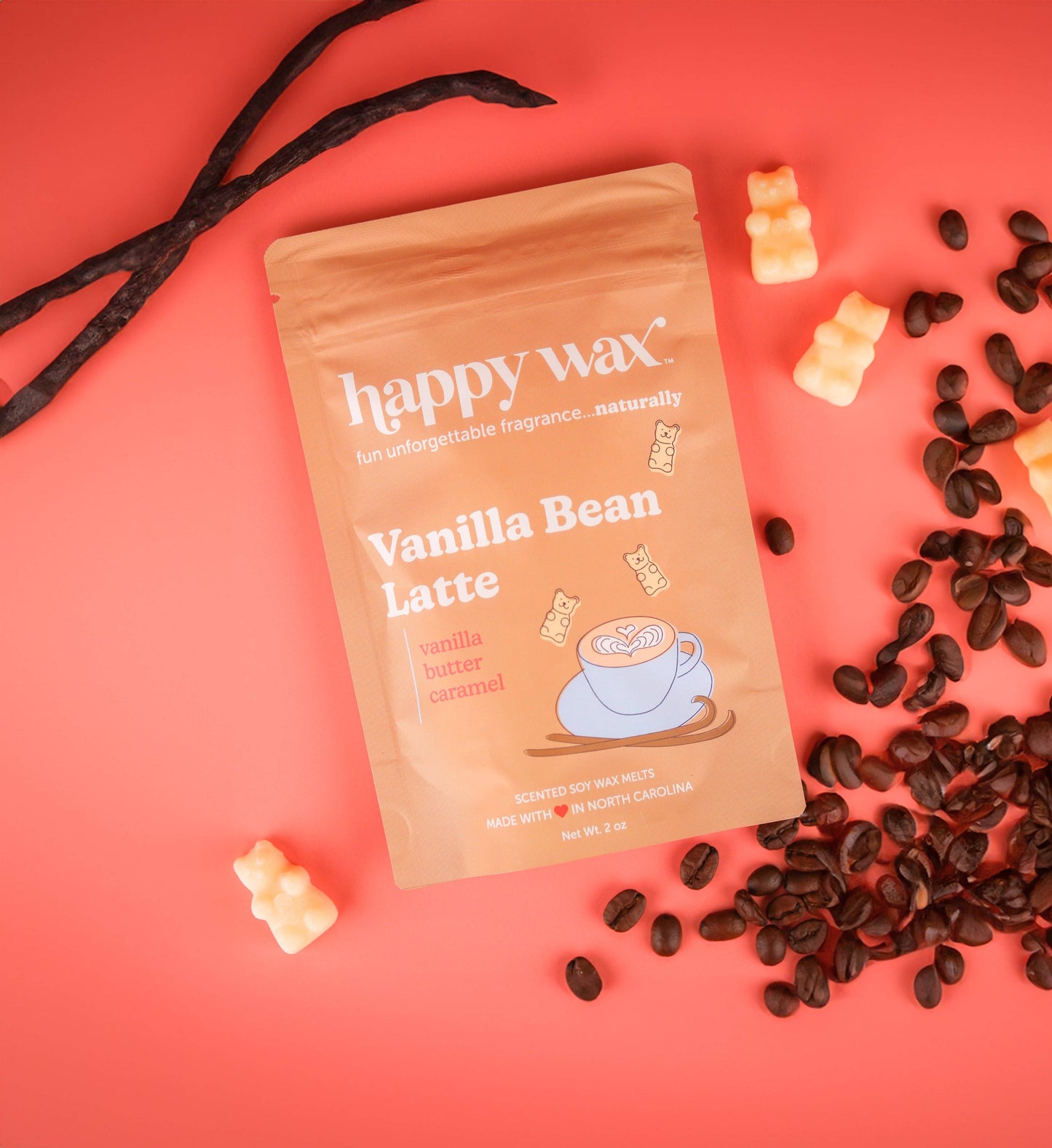 Vanilla Bean Latte Wax Melts - Sample Pouch (2 oz)